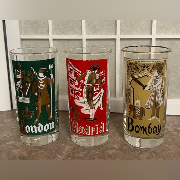 Vintage Libbey International Cities of the World Glasses - Picture 2 of 12